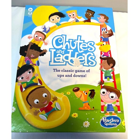 Chutes & Ladders Classic Board Game For Ages 3+ By Hasbro Gaming - Picture 1 of 3
